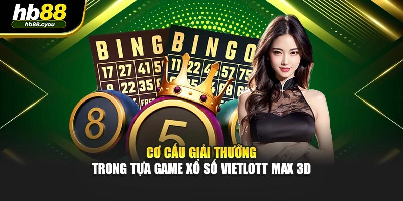 Cơ cấu giải thưởng trong tựa game Xổ Số Vietlott Max 3D