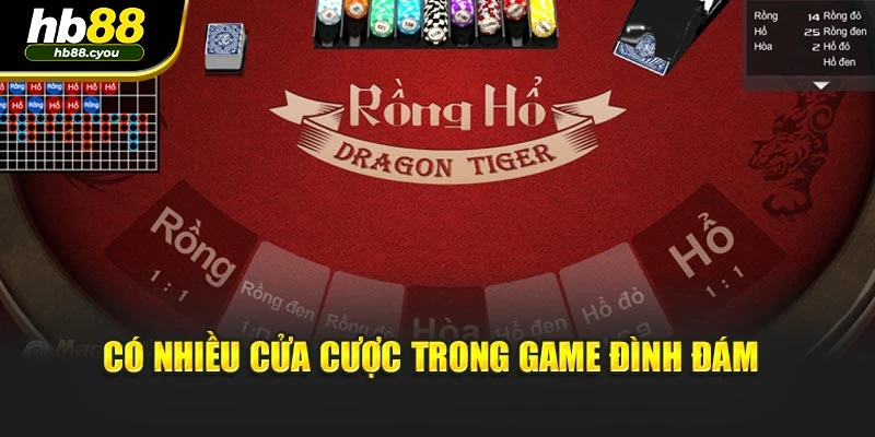 Có nhiều cửa cược trong game đình đám 