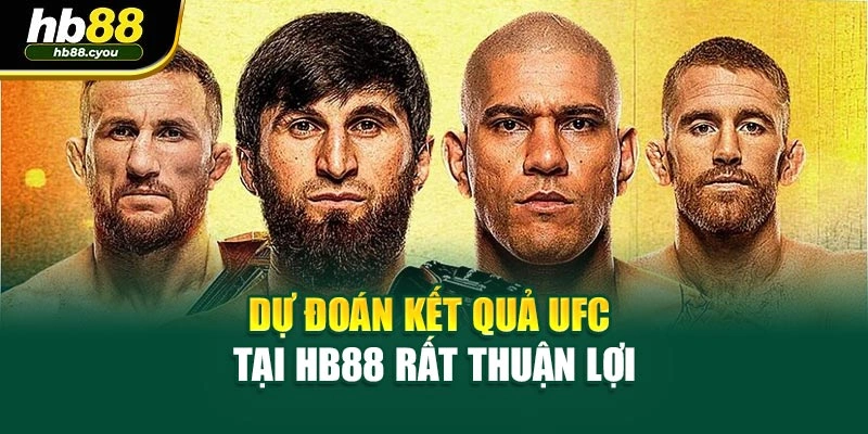 Dự đoán kết quả UFC tại HB88 rất thuận lợi