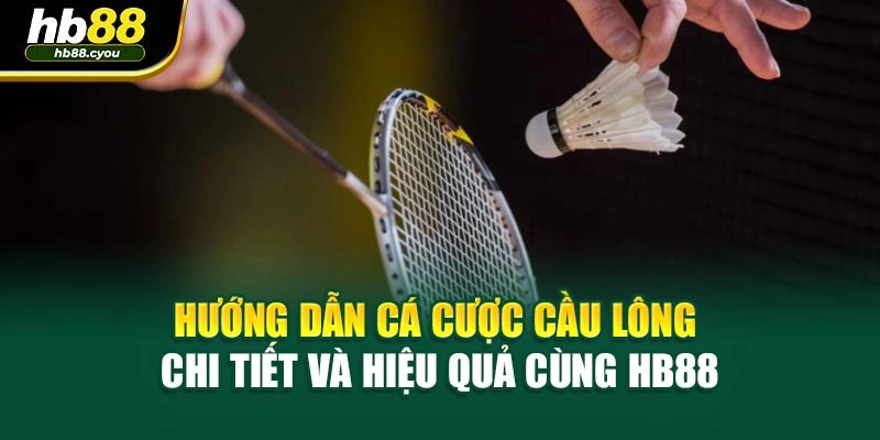 Hướng dẫn cá cược cầu lông chi tiết và hiệu quả cùng HB88