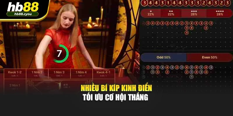 Nhiều bí kíp kinh điển tối ưu cơ hội thắng